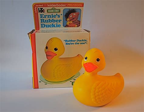 Sesame Street Ernies Rubber Duckie By Knickerbocker Toys