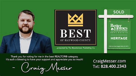 Craig Messer Realtor R At Better Homes And Gardens Real Estate Heritage Real Estate Agents