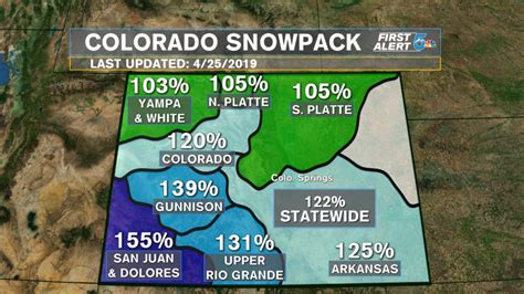 Colorado Snowpack Map