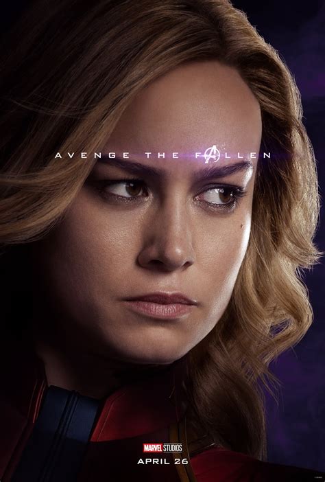 Sasaki Time Avengers Endgame Character Poster For Captain Marvel