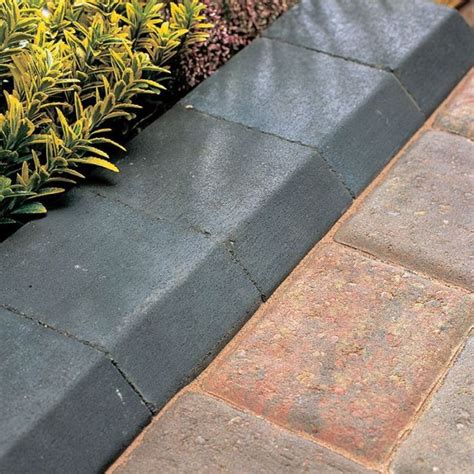 Bradstone Block Kerb Small In Charcoal Simply Paving