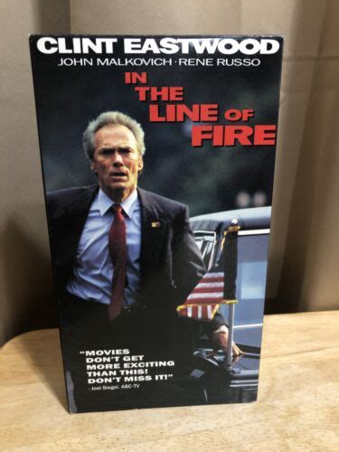In The Line Of Fire VHS Clint Eastwood John Malkovich Rene Russo EBay