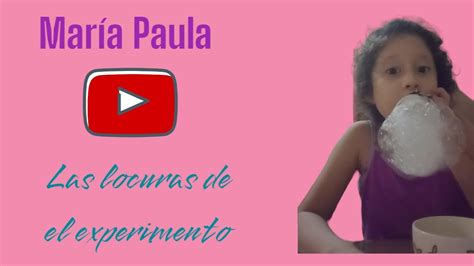 Experimento Con Burbujas Youtube