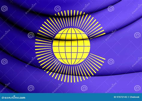 Commonwealth Of Nations Flag Stock Illustration Illustration Of