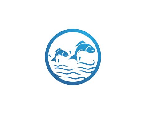 Fish Logo Template Creative Vector Symbol Of Fishing Club Or Online