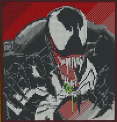 Spiderman Venom And Carnage Minecraft Pixel Art Made By Fakeuniform