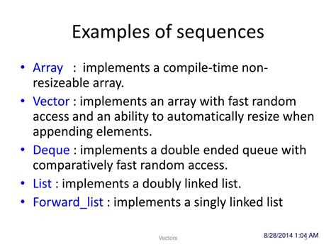 Ppt Chapter 6 Sequences Vectors And Lists Powerpoint Presentation