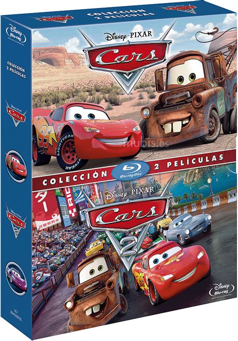 Carátula De Pack Cars Cars 2 Blu Ray