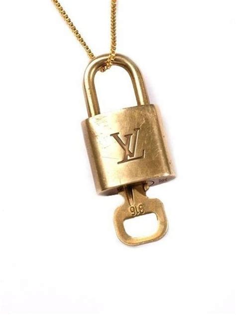Louis Vuitton Gold Lock And Key Necklace Grailed