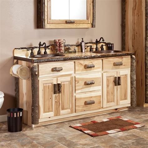 If yes, furnish it with small wood vanity. 33 Stunning Rustic Bathroom Vanity Ideas - Remodeling Expense