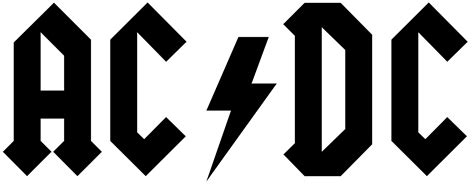 This was used on their first australian album, high voltage (1975). AC/DC Logo - LogoDix