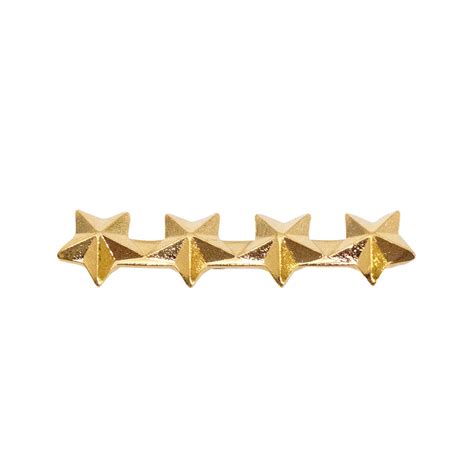 Four Gold Stars Mounted On A Bar Ribbon Attachment Vanguard Industries