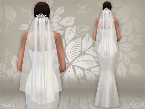 My Sims 4 Blog Wedding Dress And Veil By Beo Creations