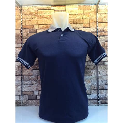 Jual Polo Shirt Kerah Kombinasi Warna Navy Murah I Kaos Kerah Lengan Pendek Murah I Grosir Kaos