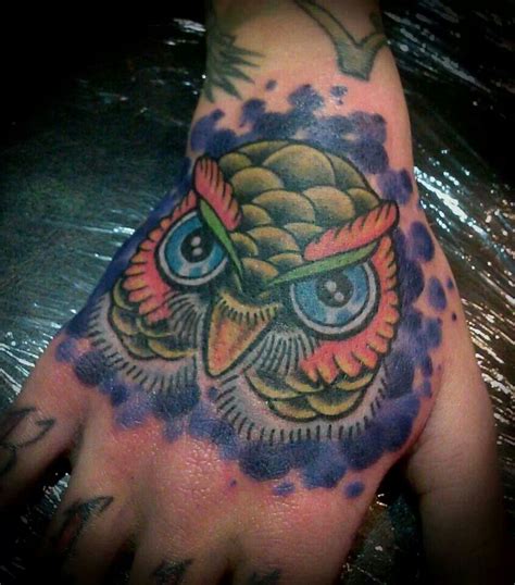 My Owl Hand Tattoo