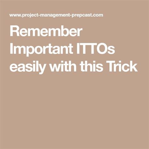 Remember Important Ittos Easily With This Trick How To Memorize