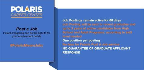post a job polaris career center