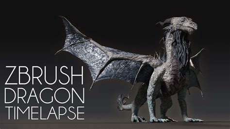 Zbrush Dragon Timelapse Digital Speed Sculpt Youtube