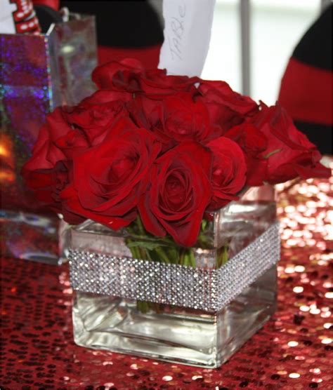 21 Best Creative Quinceanera Weddingtopia Red Roses Centerpieces
