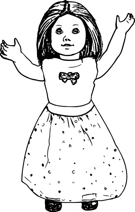 30 American Girl Coloring Pages Printable Loudlyeccentric