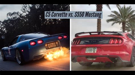 C5 Corvette Vs S550 Mustang Gt San Mateo Cruise Night Youtube