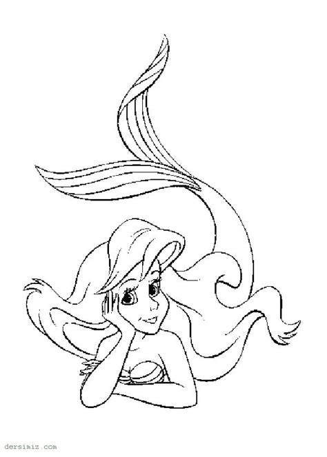 Deniz Kızı Ariel Çizimi Kolay Için çok Sevdikleri Bir çizgi Kahraman Olan Deniz Kızı Prenses