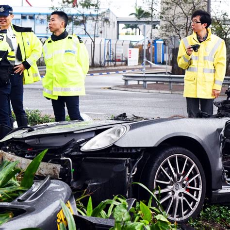 Fiery Death Crash Porsche Was Speeding Close To 100kmh Say Hong Kong