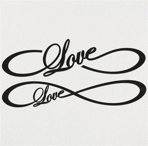 Infinity Love Symbol Home Décor Free Dxf File