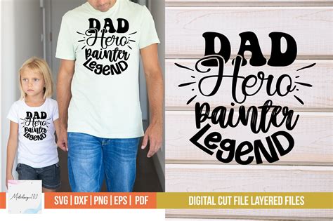 Dad Hero Painter Legend Svg Design Graphic By Metodesign102 · Creative