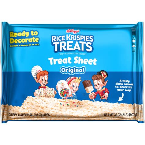 Kellogg S Rice Krispies Treats Original Treats Sheets SmartLabel
