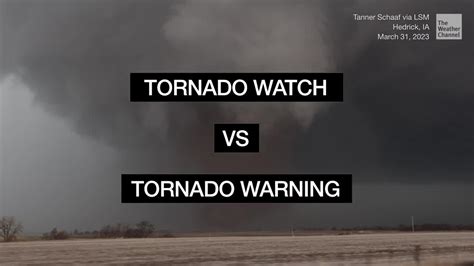Tornado Watch Vs Tornado Warning Videos From The Weather Channel