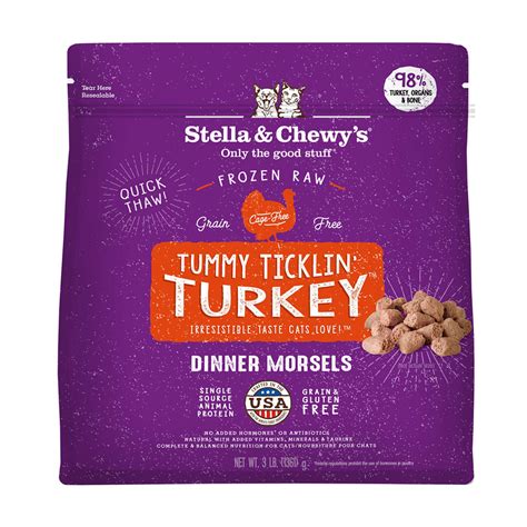 At stella & chewy's, we believe that selecting the best food is one of the most important decisions a pet parent makes. Stella & Chewy's Morsels Frozen Raw Cat Food Turkey, 3 lb ...