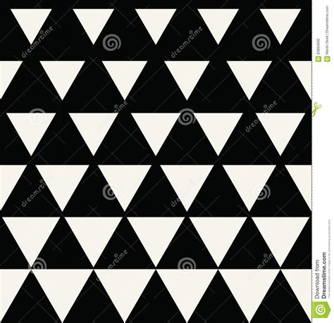 Abstract Geometric Black And White Graphic Design Print Triangle