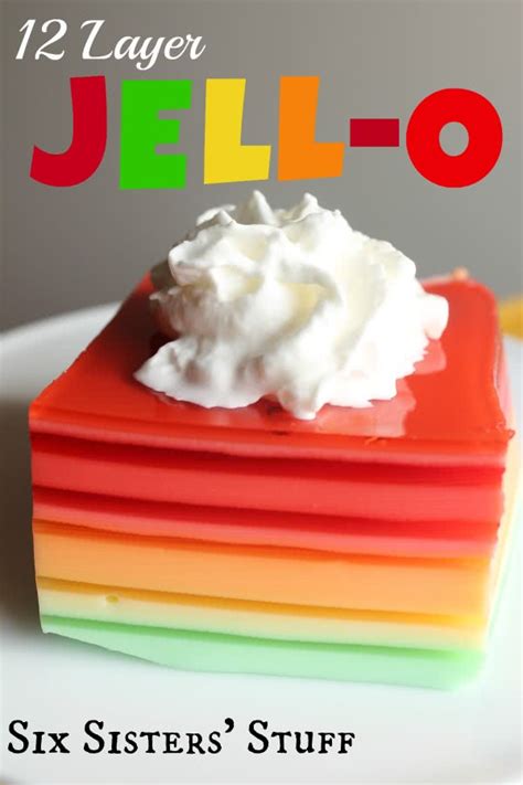 Also double the recipe for a crowd. 12-Layer Christmas Jello Salad Recipe/ Six Sisters' Stuff