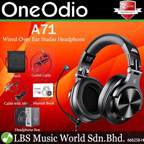 Oneodio A71 Wired Over Ear Studio Headphone With Share Port For Monitor