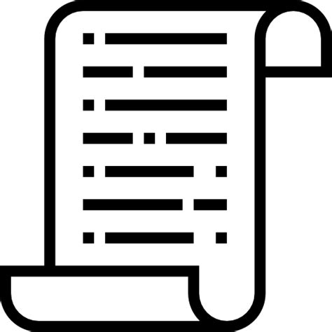 Document Srip Lineal Icon