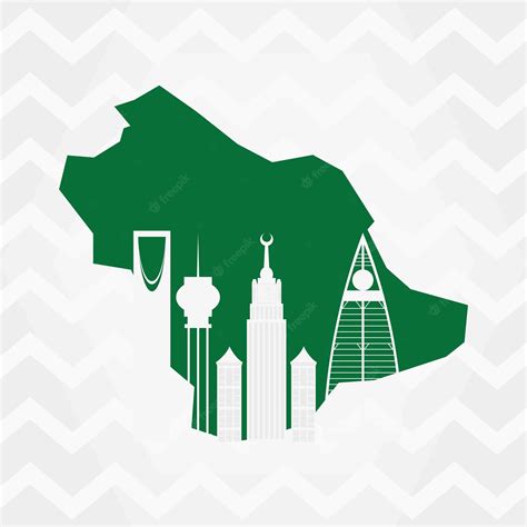 Premium Vector Saudi Arabia Illustration With Iconic Buildings