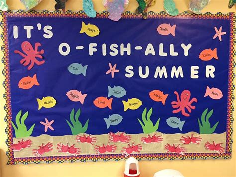 Toddler Summer Themed Bulletin Board Caterpillar Art For Toddlers
