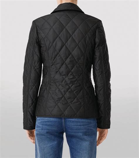 Womens Burberry Black Diamond Quilted Thermoregulated Jacket Harrods Uk