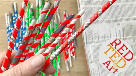 How To Make Paper Straws From Newspapers Easy Newspaper