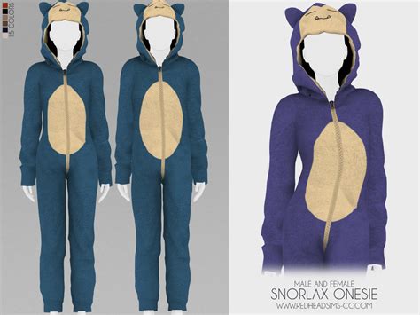 Snorlax Onesie From Red Head Sims • Sims 4 Downloads