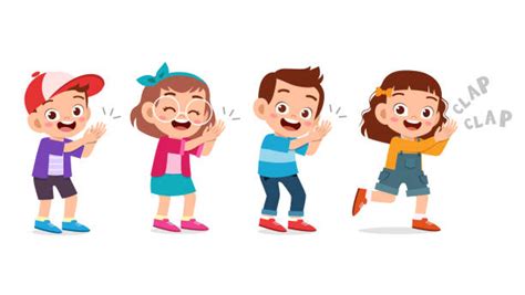 Best Children Clapping Illustrations Royalty Free Vector Graphics