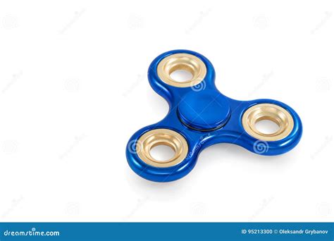 Blue Spinner On White Stock Photo Image Of Anxiety Finger 95213300