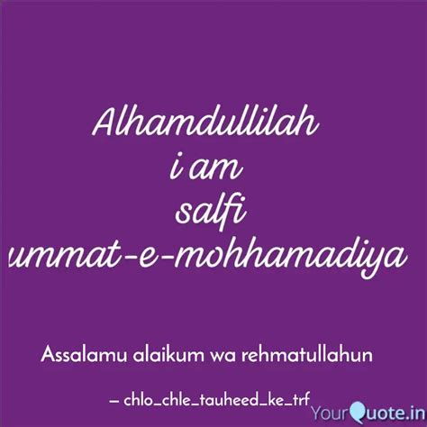 Assalamu Alaikum Wa Rehma Quotes And Writings By [allah Is The Best Creator😊] Yourquote