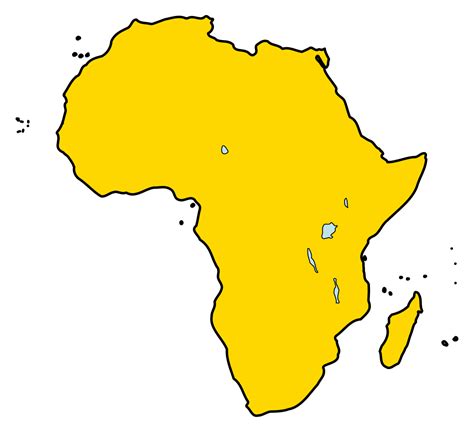 African map continent silhouette icon in paper cut vector. File:Africa just continent.svg - Wikimedia Commons