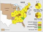 US Election of 1832 Map - GIS Geography
