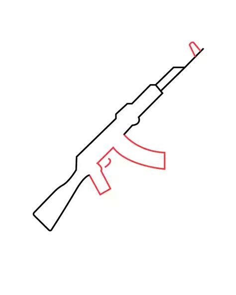 How To Draw Ak 47