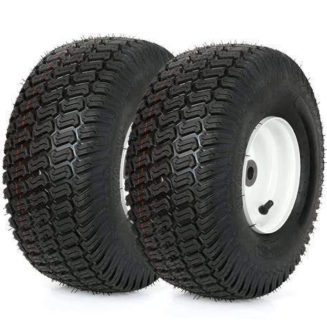 15x6 00 6 lawn tires with rim 15x6 6 mower tractor turf tire 4 ply tubeless 570lbs capacity