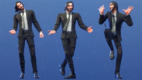 His house is in the game, his guns are in the. Fortnite John Wick Damage Skin Performs All Dances ...