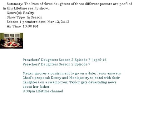 Preachers Daughters Season 2 Episode 7 April 16